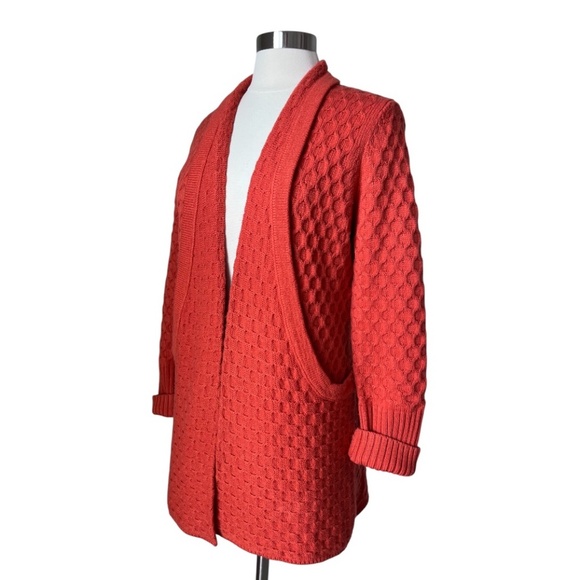 Brixon Ivy Stitch Fix Cable Chunky Knit Faux Cashmere Knit Duster Cardigan M - Picture 7 of 16